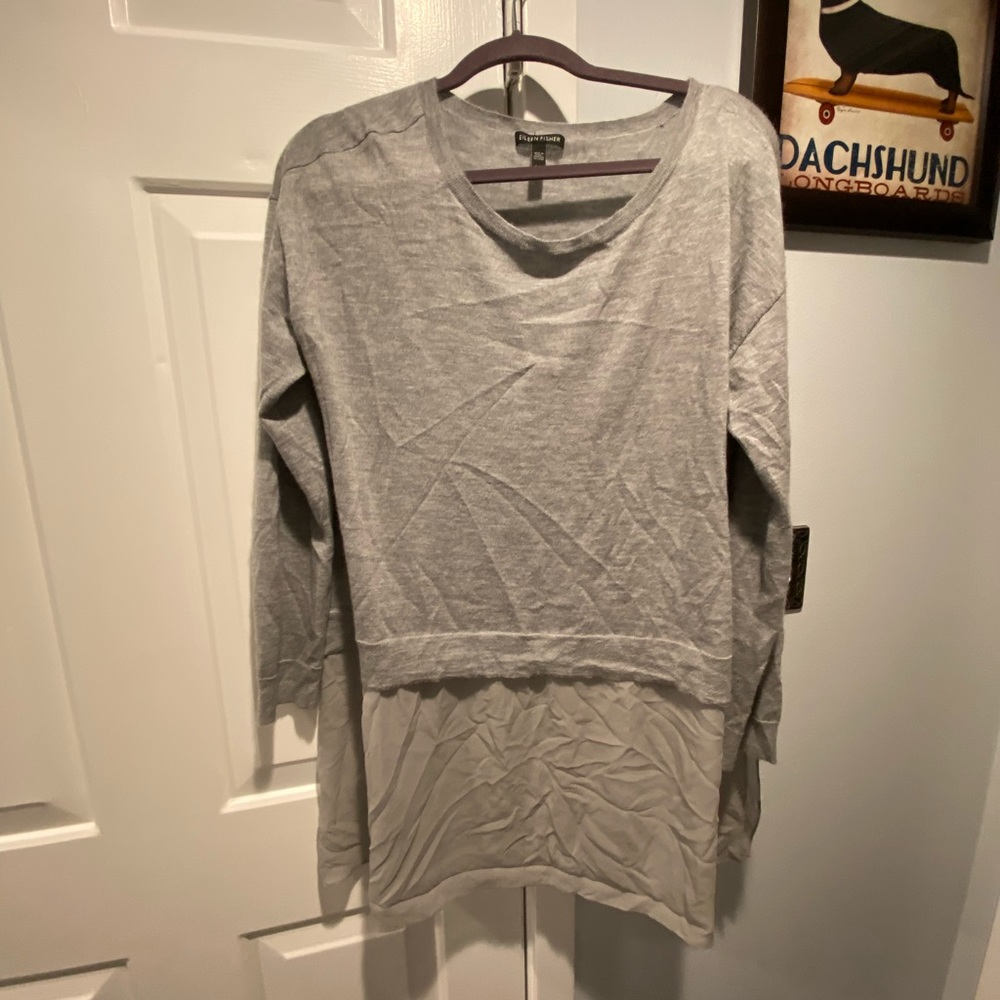 Eileen fisher gray sweater